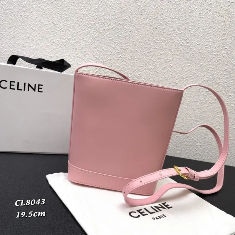Alternative view of Celine Pink Bucket Bag CL8043 19.5cm