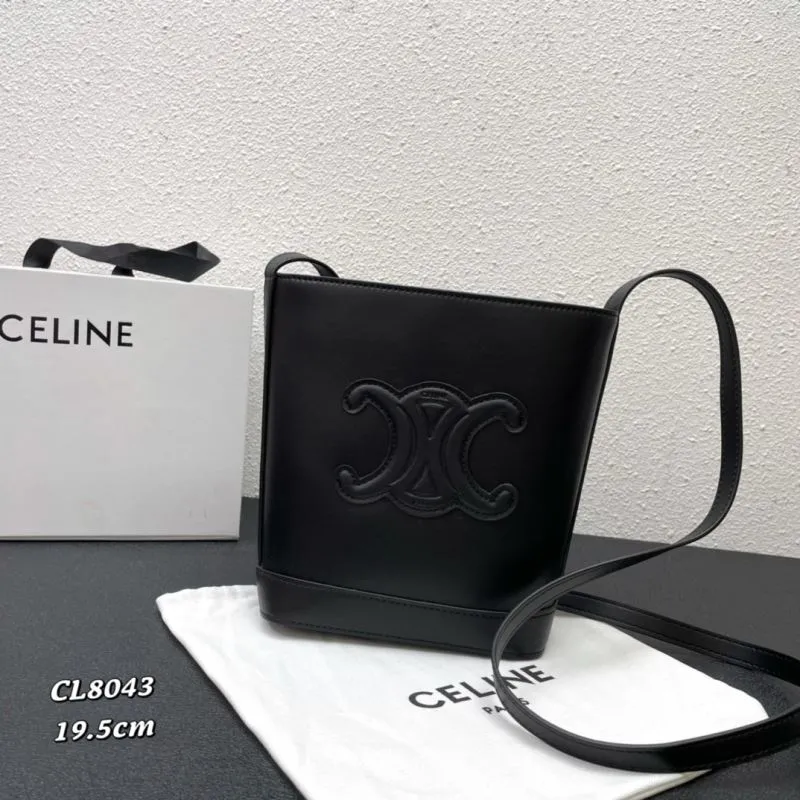 Celine Black Bucket Crossbody Bag CL8043