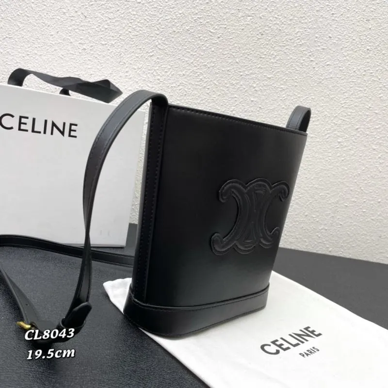 Celine Black Bucket Crossbody Bag CL8043 - Image 3