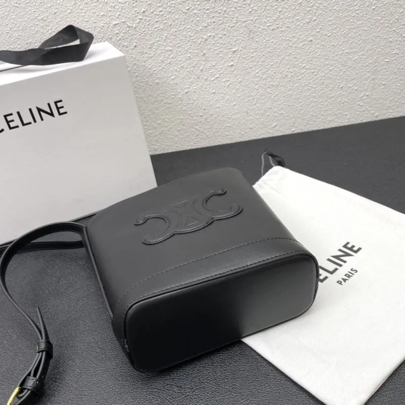 Celine Black Bucket Crossbody Bag CL8043 - Image 4