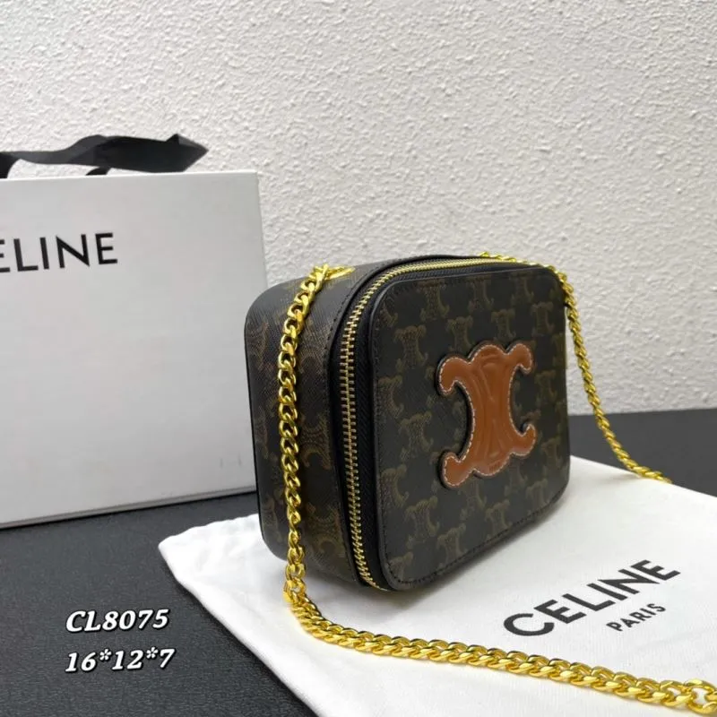 Celine CL8075 Monogram Crossbody Camera Bag - Image 3