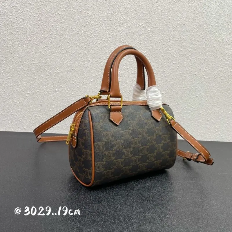 Alternative view of Celine Mini Brown Satchel Crossbody Bag 226