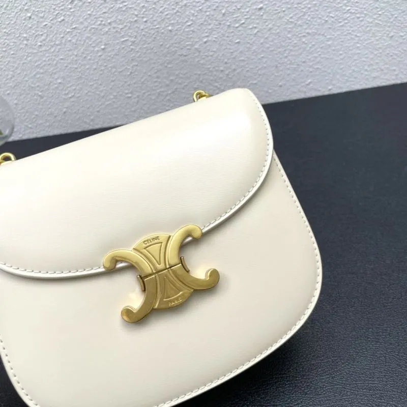 Celine Beige Chain Crossbody Bag 7765 19cm - Image 4