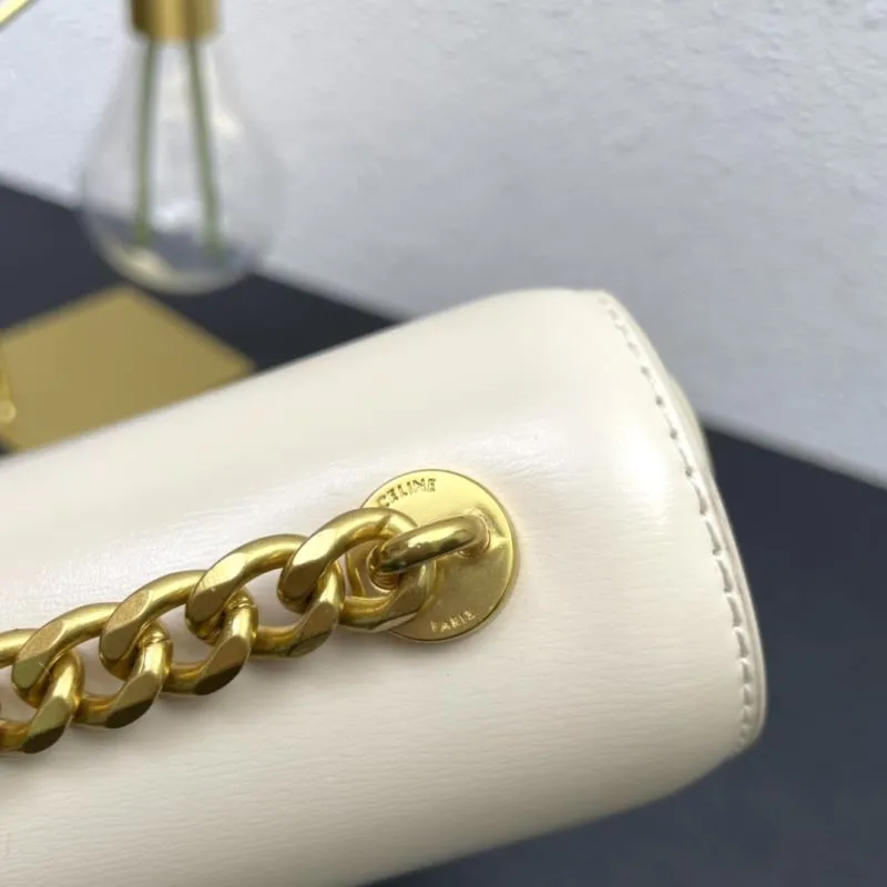 Celine Beige Chain Crossbody Bag 7765 19cm - Image 5