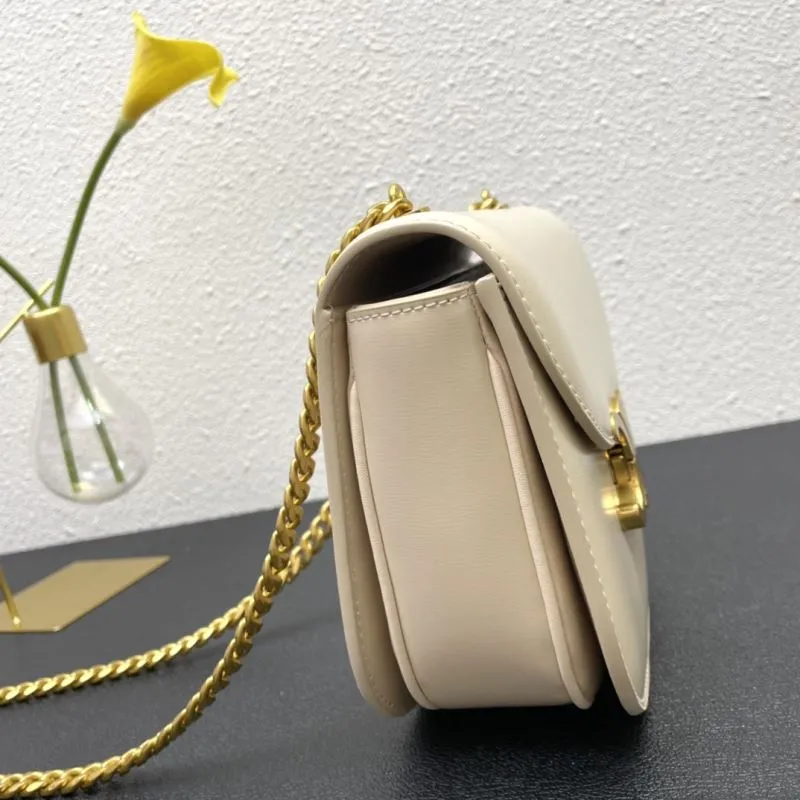 Celine Beige Chain Crossbody Bag 7765 19cm - Image 6