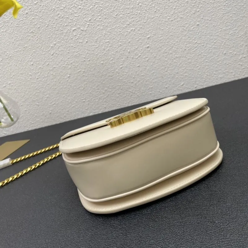 Celine Beige Chain Crossbody Bag 7765 19cm - Image 7