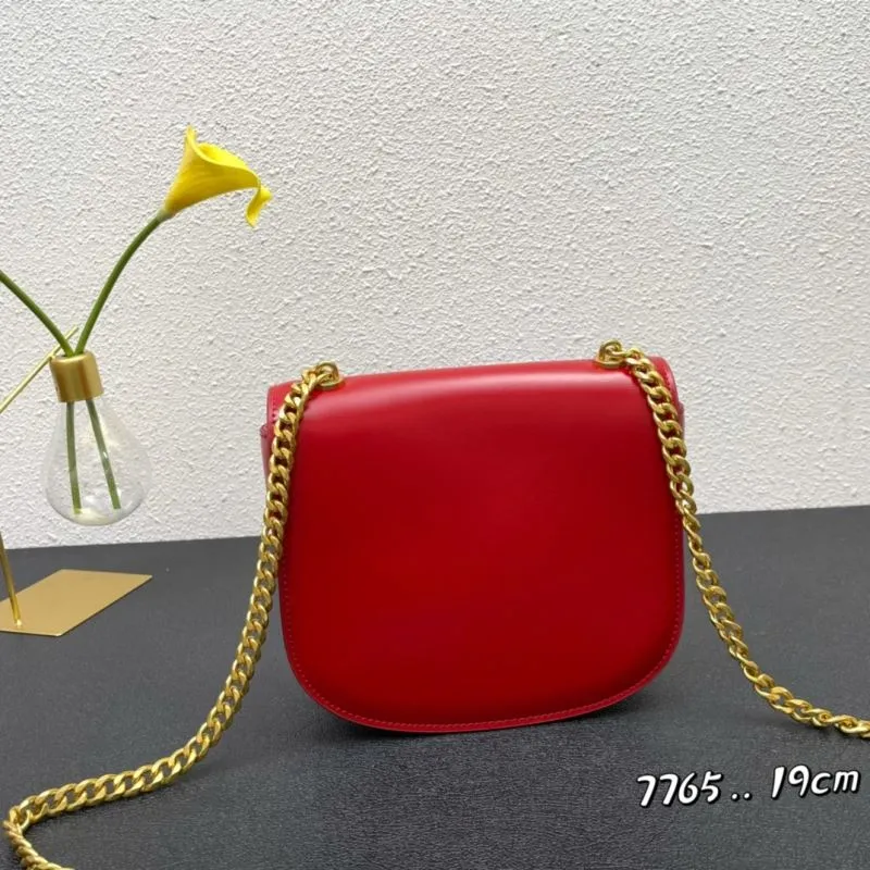 Alternative view of Celine Red Satchel Bag 7765 19cm
