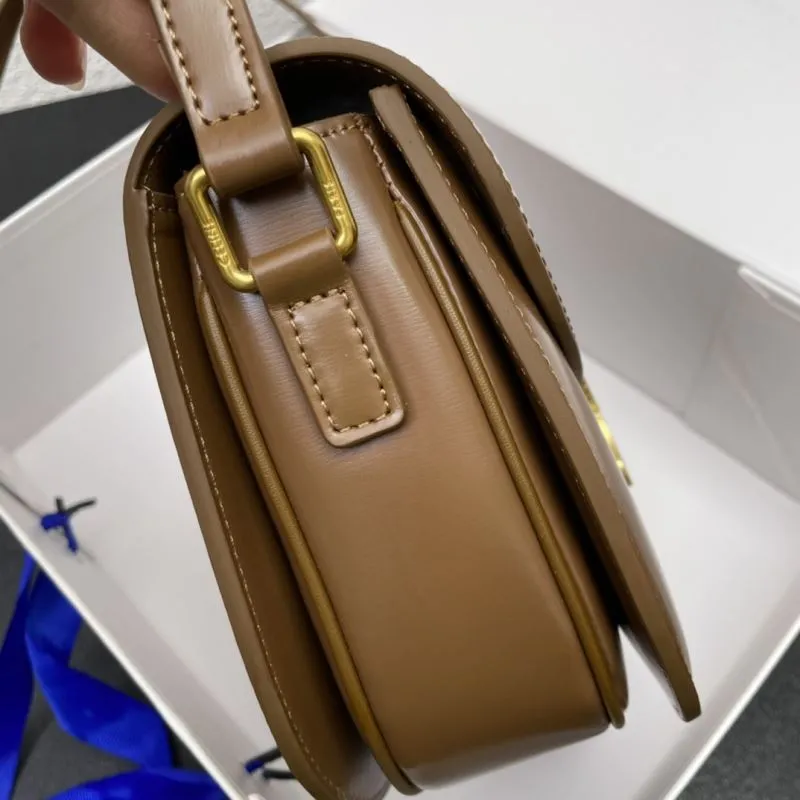 Celine Brown Saddle Crossbody Bag 7762 19cm - Image 5