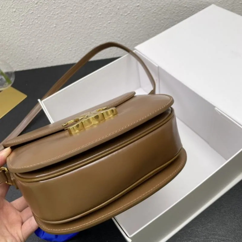 Celine Brown Saddle Crossbody Bag 7762 19cm - Image 6
