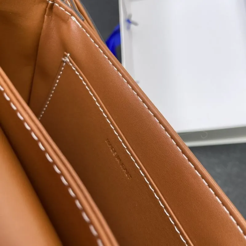 Celine 7762 Brown Monogram Saddle Crossbody Bag 19cm - Image 9