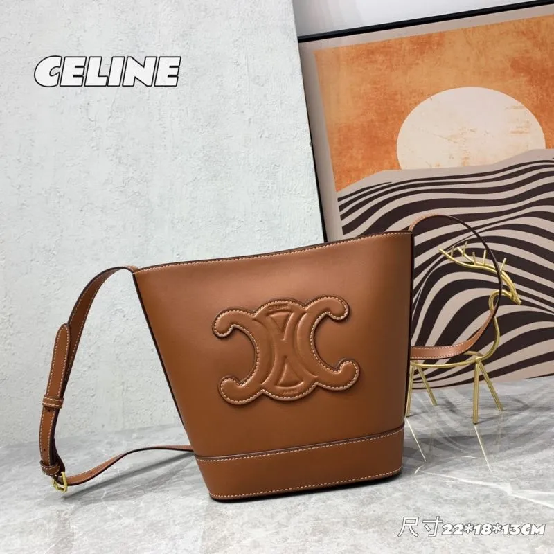 Celine Brown Bucket Bag 243