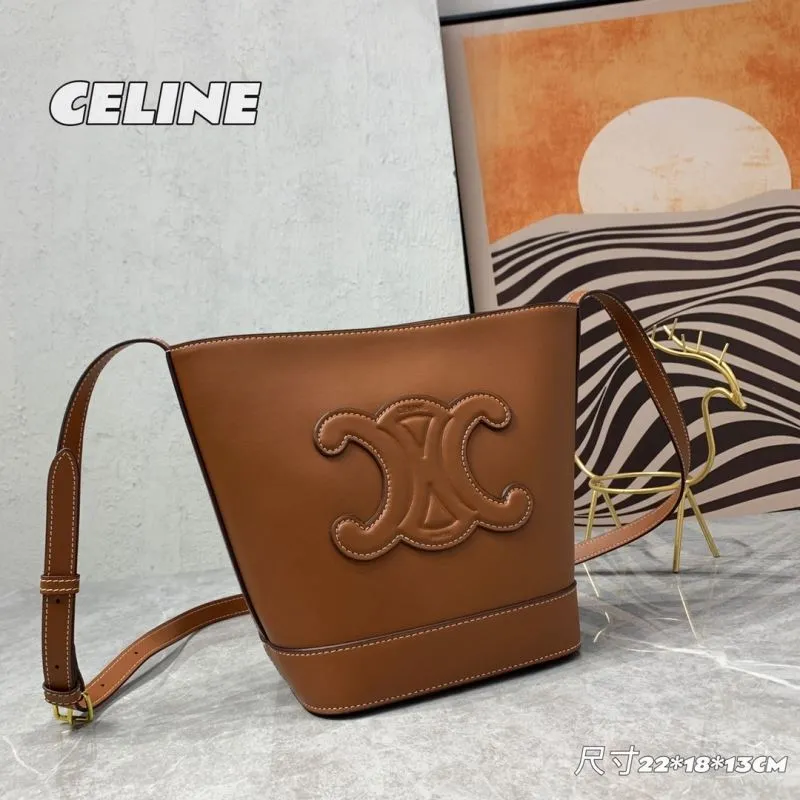 Alternative view of Celine Brown Bucket Bag 243