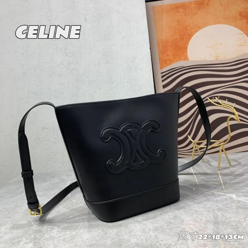 Alternative view of Celine Black Bucket Crossbody Bag 244