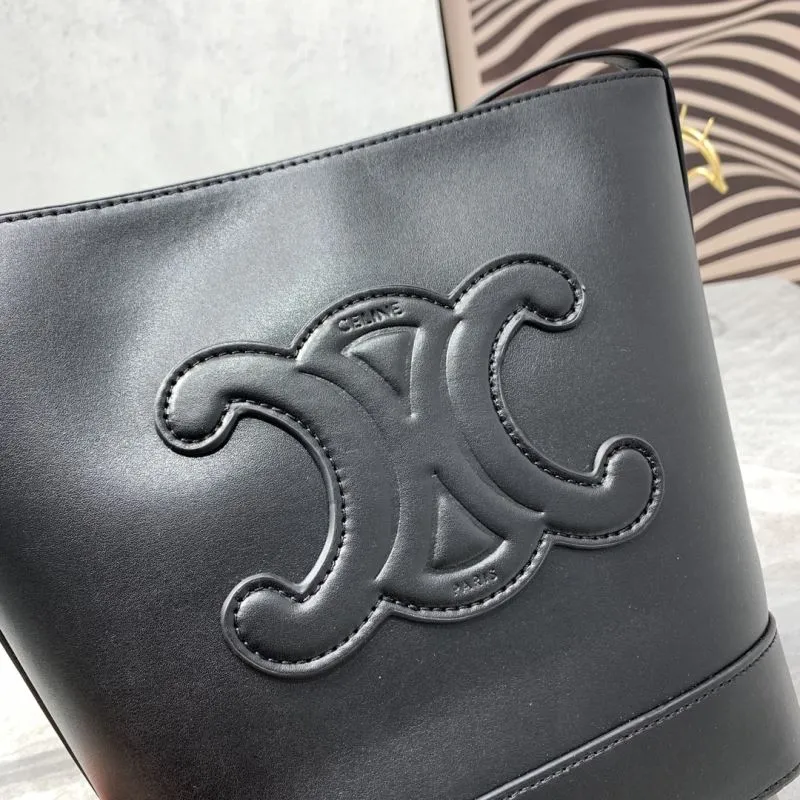 Celine Black Bucket Crossbody Bag 244 - Image 4