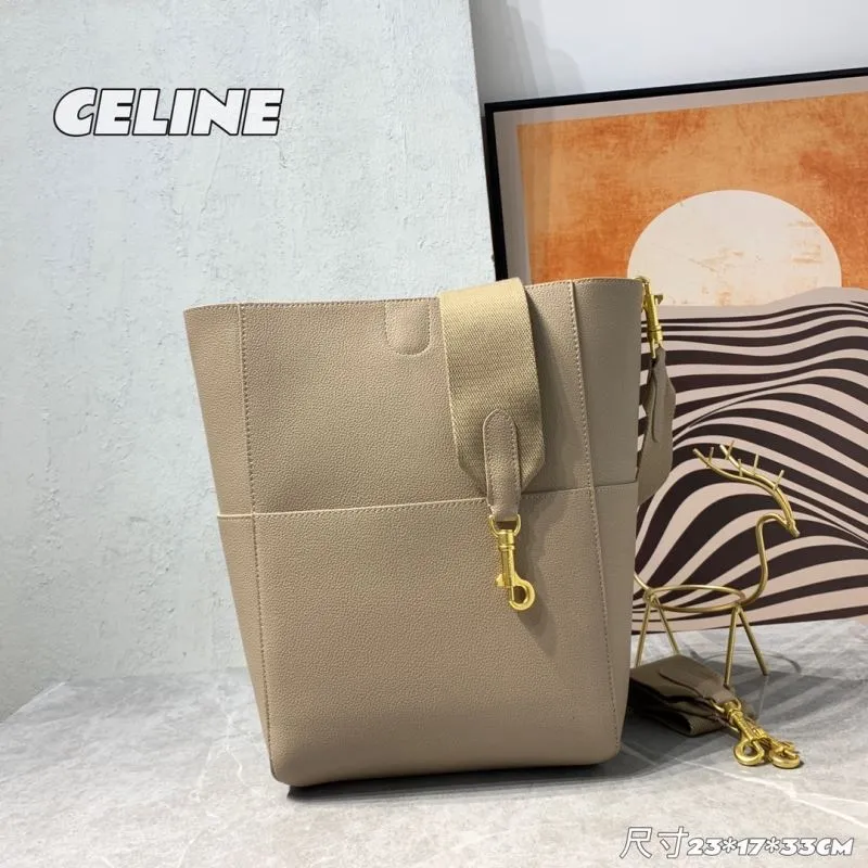 Celine Beige Bucket Bag 247 - Image 3