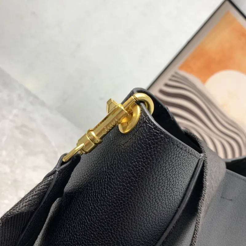 Celine Black Leather Bucket Bag 248 - Image 5