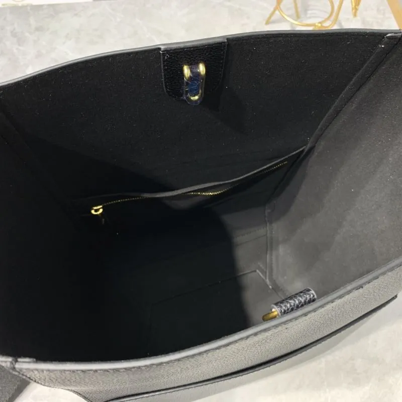 Celine Black Leather Bucket Bag 248 - Image 8