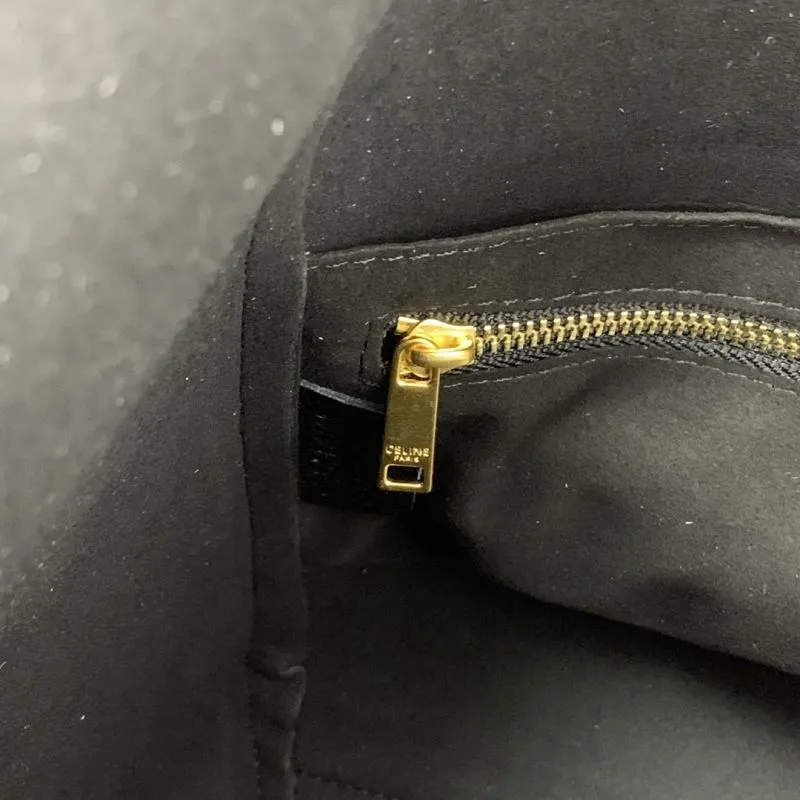 Celine Black Leather Bucket Bag 248 - Image 9