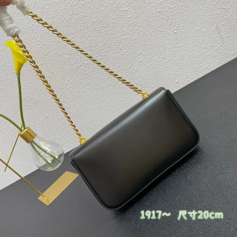 Celine 1917 Black Chain Shoulder Bag 20cm - Image 3