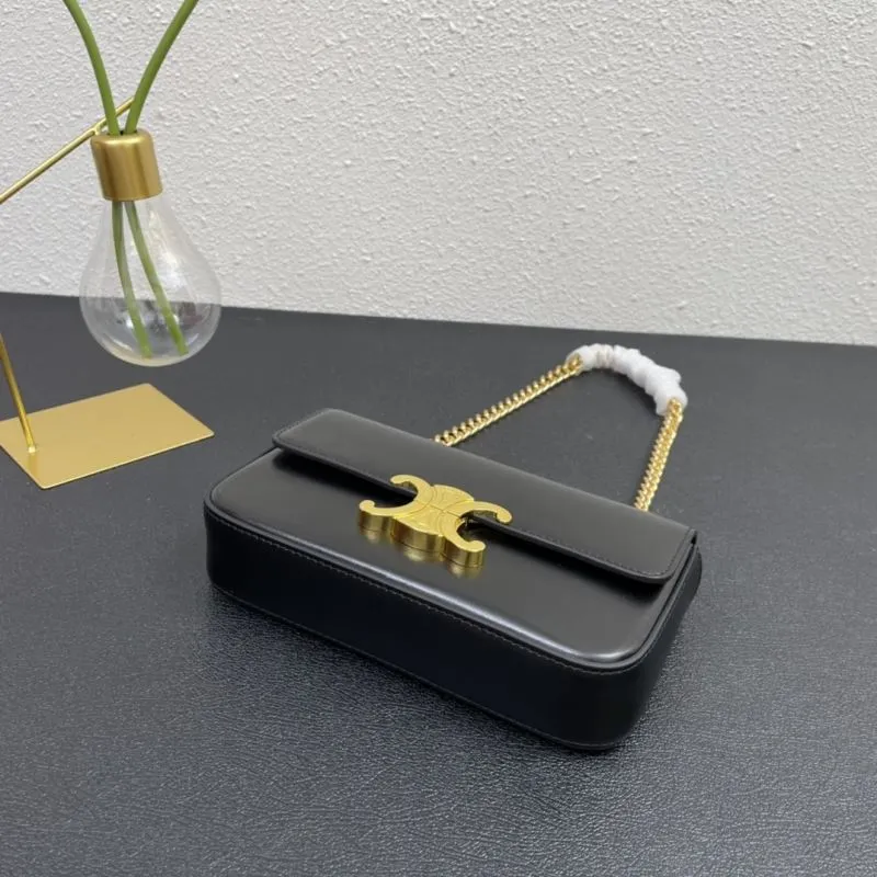 Celine 1917 Black Chain Shoulder Bag 20cm - Image 7