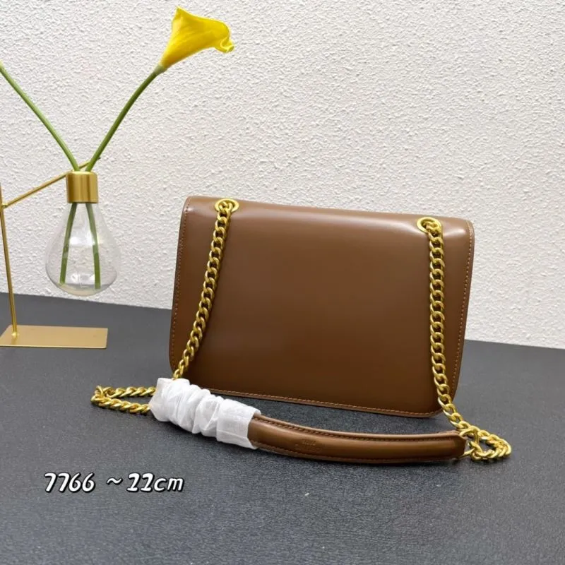 Celine Brown Satchel Bag 7766 22cm - Image 3