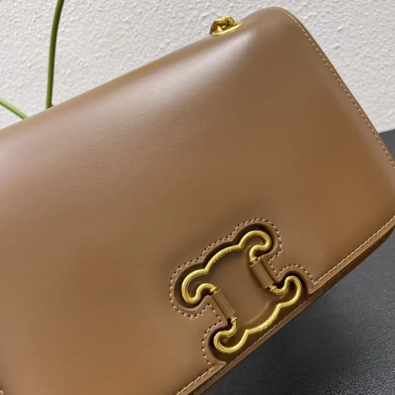Celine Brown Satchel Bag 7766 22cm - Image 5