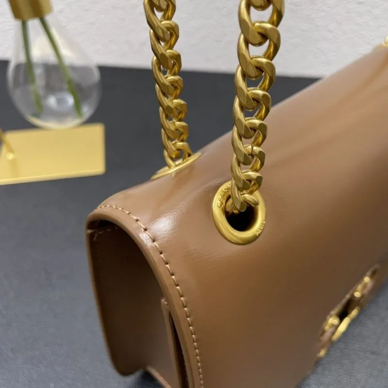 Celine Brown Satchel Bag 7766 22cm - Image 6