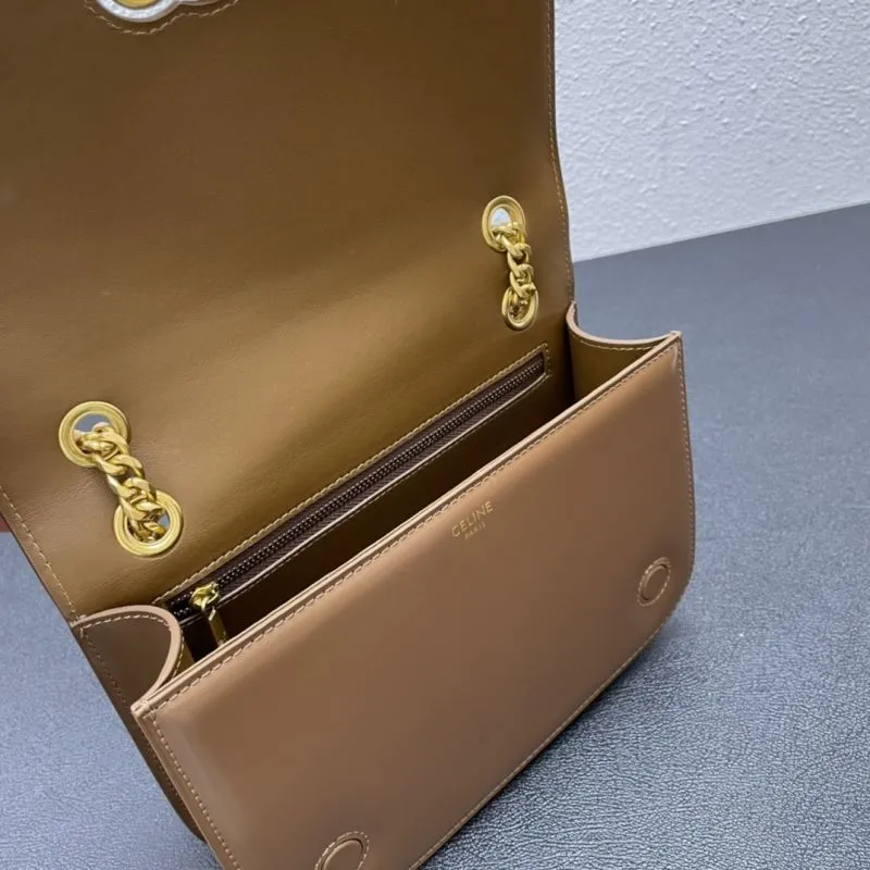 Celine Brown Satchel Bag 7766 22cm - Image 8