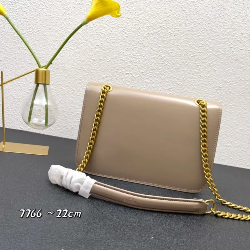 Celine Beige Leather Satchel Bag 7766 22cm - Image 3