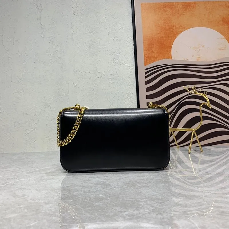 Celine Black Leather Satchel Bag 275 - Image 3