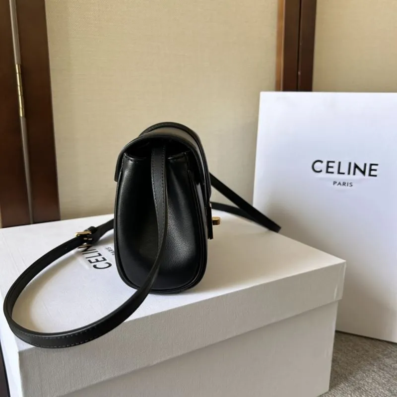 Alternative view of Celine Black Leather Crossbody Bag