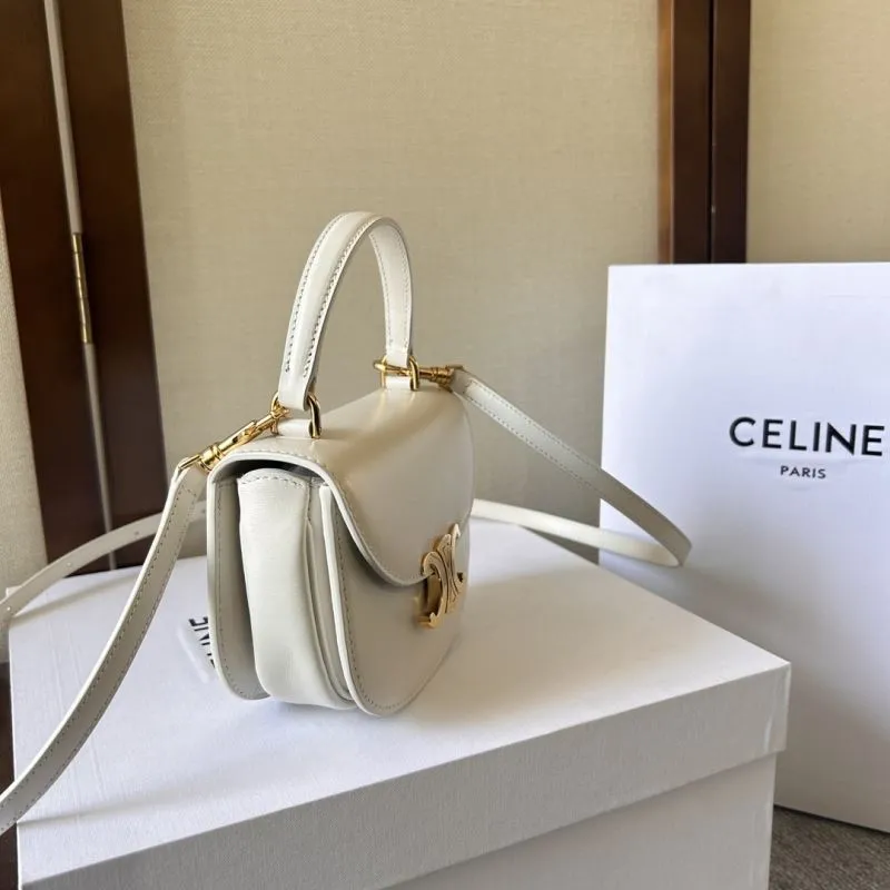 Alternative view of Celine White Satchel Bag 283