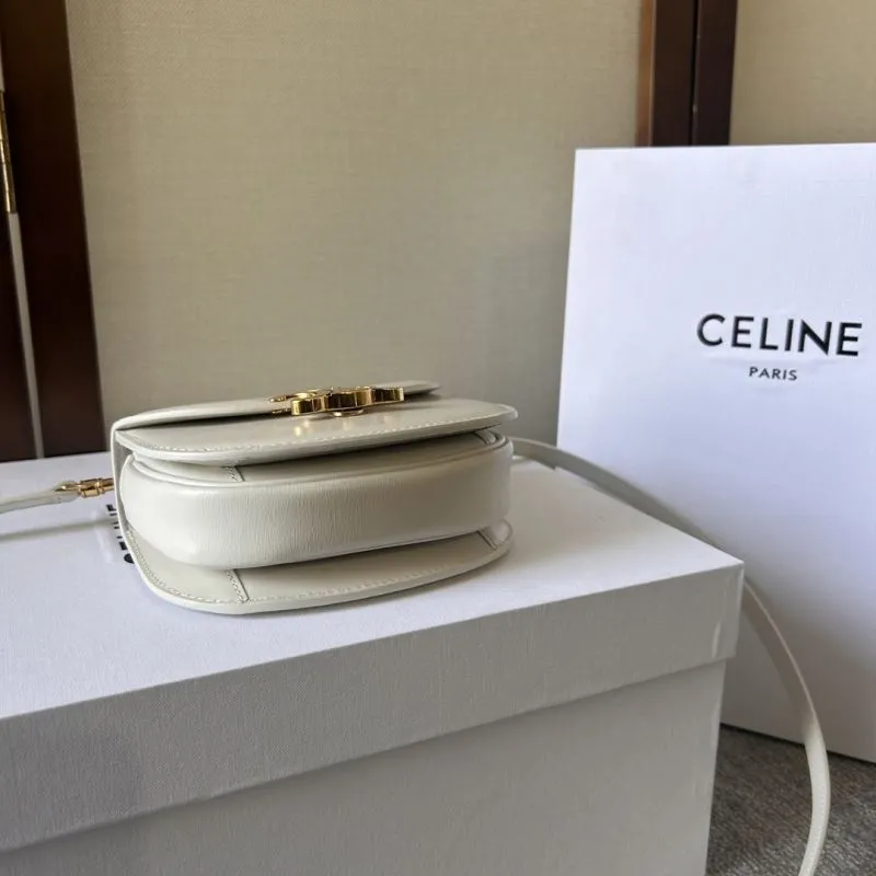 Celine White Satchel Bag 283 - Image 4