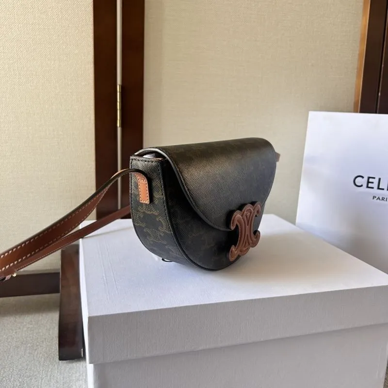 Alternative view of Celine 285 Monogram Satchel Crossbody Bag