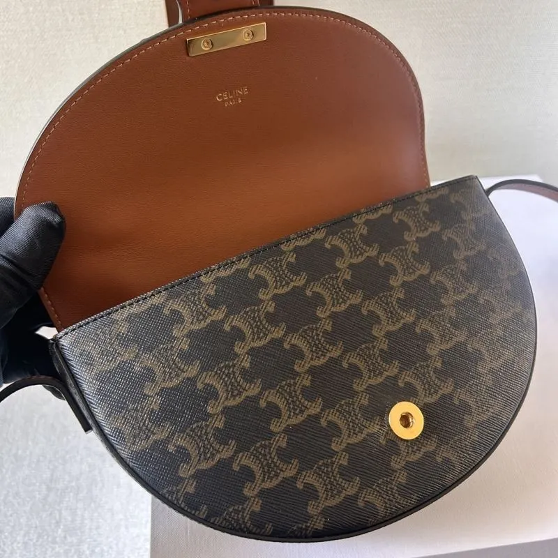 Celine 285 Monogram Satchel Crossbody Bag - Image 6