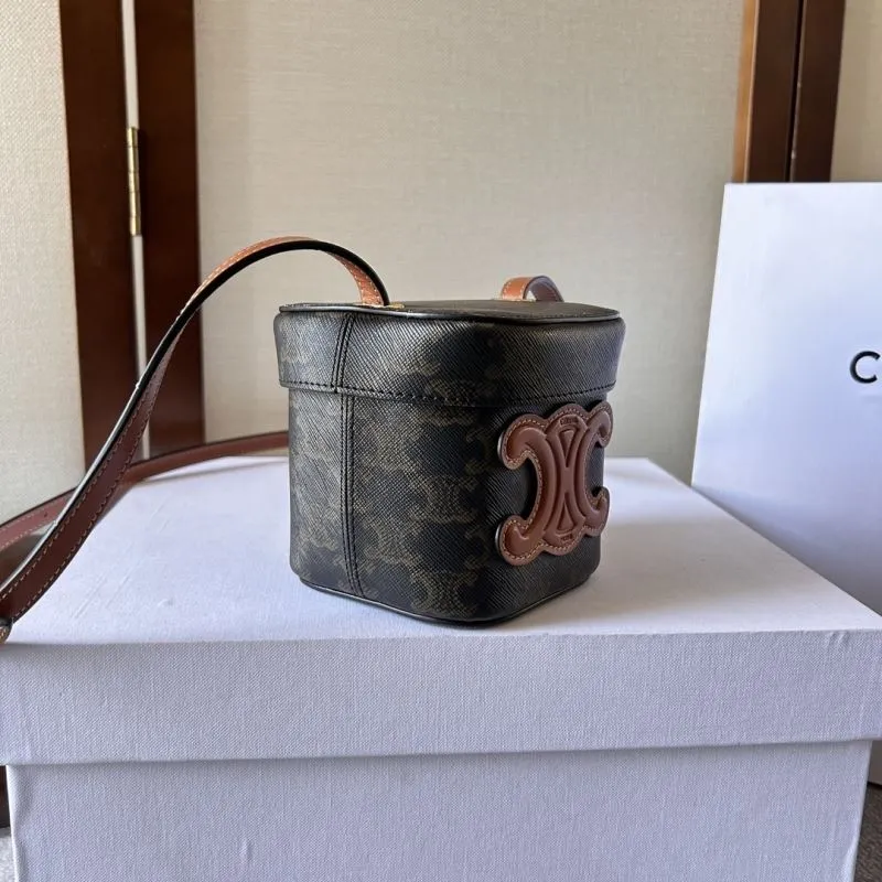 Alternative view of Celine Small Monogram Crossbody Bucket Bag
