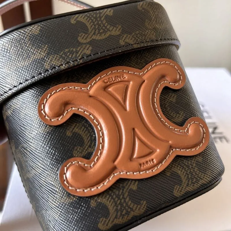 Celine Small Monogram Crossbody Bucket Bag - Image 5