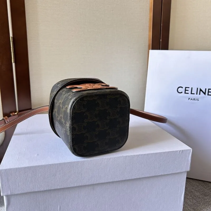 Celine Small Monogram Crossbody Bucket Bag - Image 6