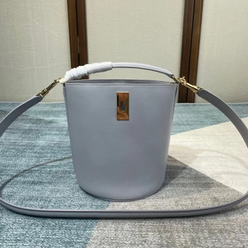 Celine Light Gray Bucket Bag 298