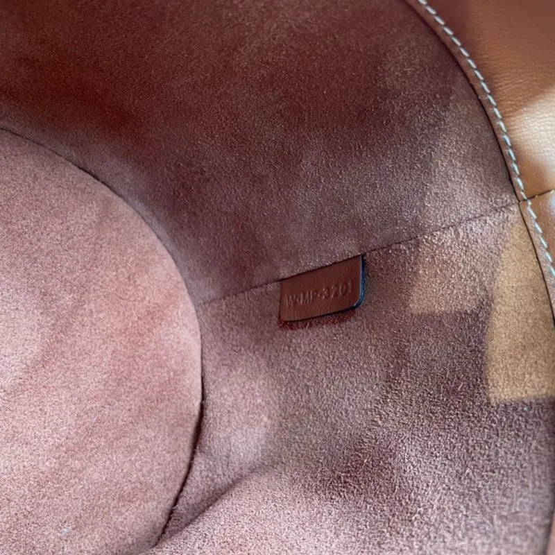 Celine Brown Leather Bucket Bag 301 - Image 9