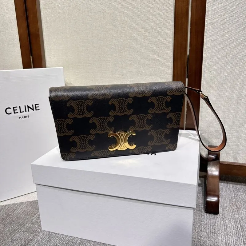 Alternative view of Celine Monogram Shoulder Satchel Bag 306