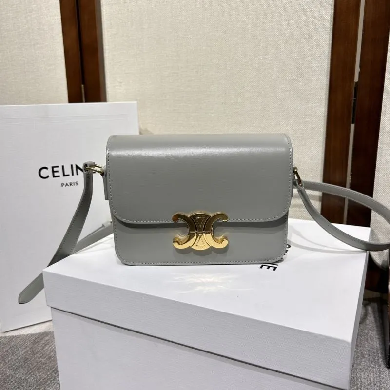 Celine Gray Crossbody Satchel Bag 311