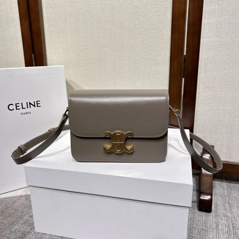 Celine Taupe Crossbody Satchel Bag 312