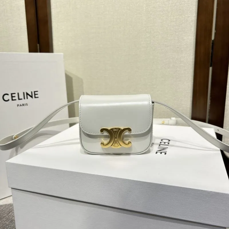Celine White Mini Crossbody Bag