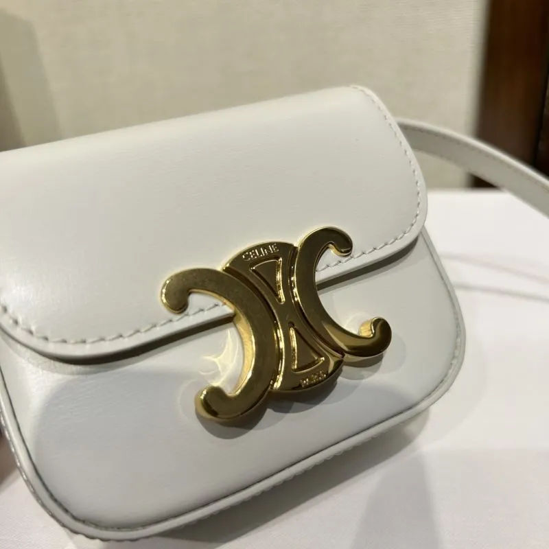 Celine White Mini Crossbody Bag - Image 5
