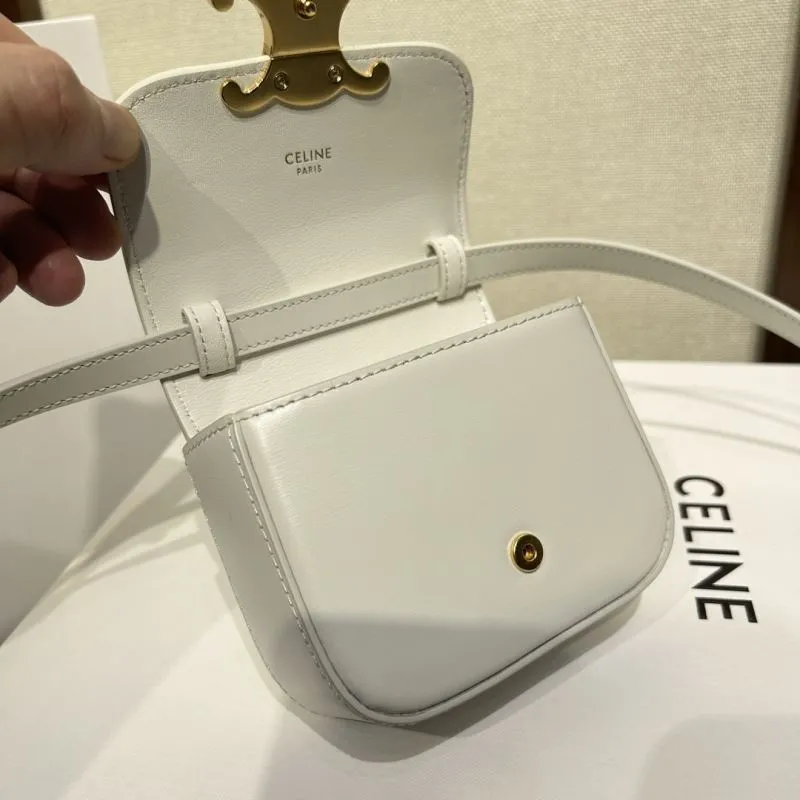 Celine White Mini Crossbody Bag - Image 6