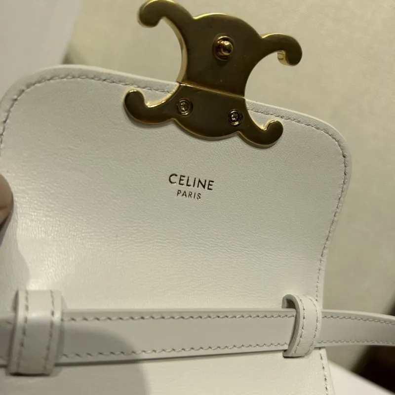 Celine White Mini Crossbody Bag - Image 7