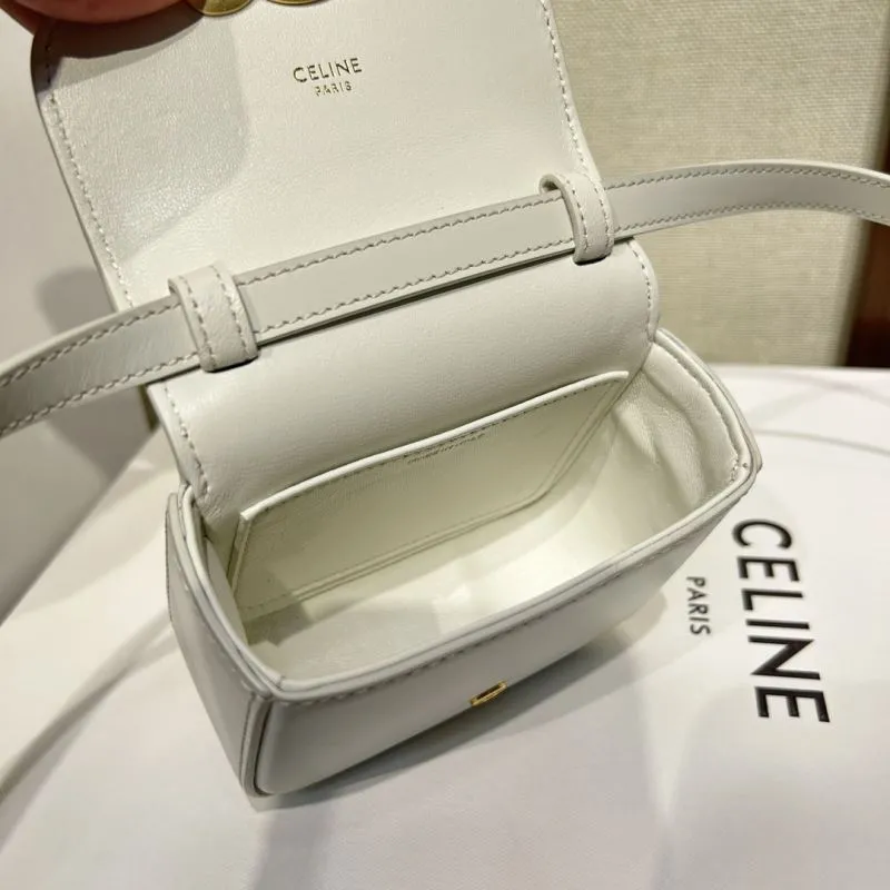 Celine White Mini Crossbody Bag - Image 8