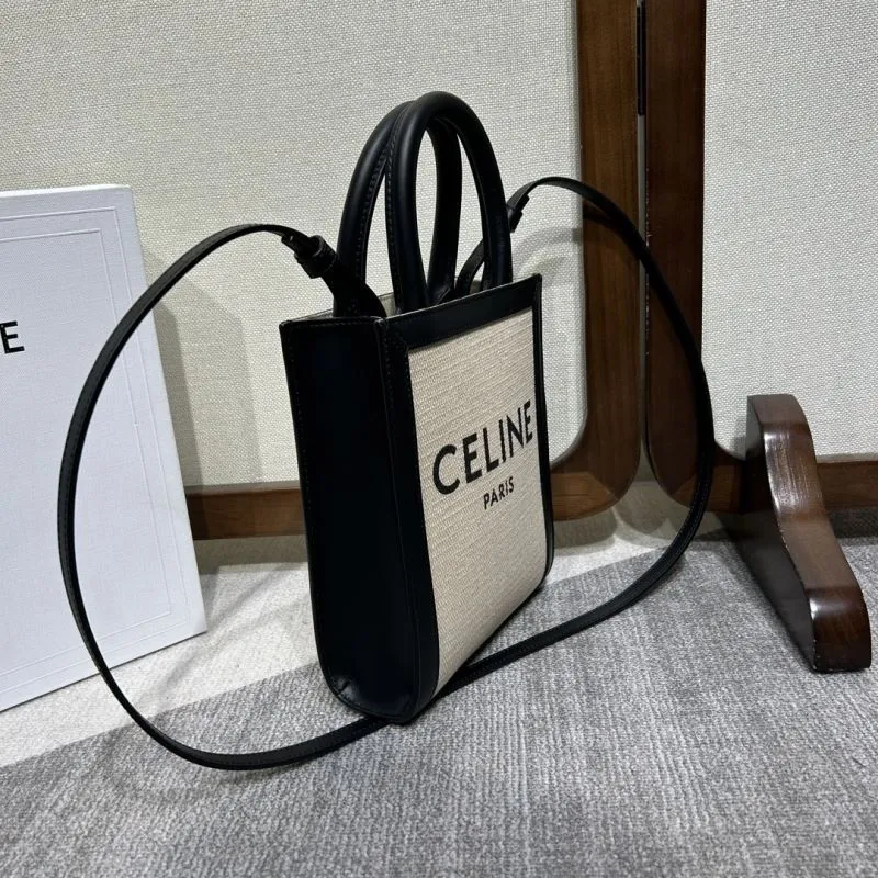Alternative view of Celine Paris Mini Canvas Crossbody Tote Bag