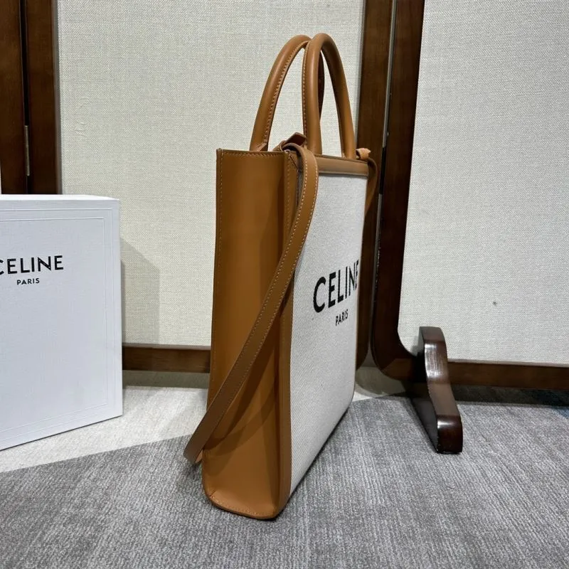 Alternative view of Celine Paris Canvas Leather Tote Bag 323